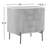 Carmela White Marble & Mango 2 Drawer 24" Nightstand