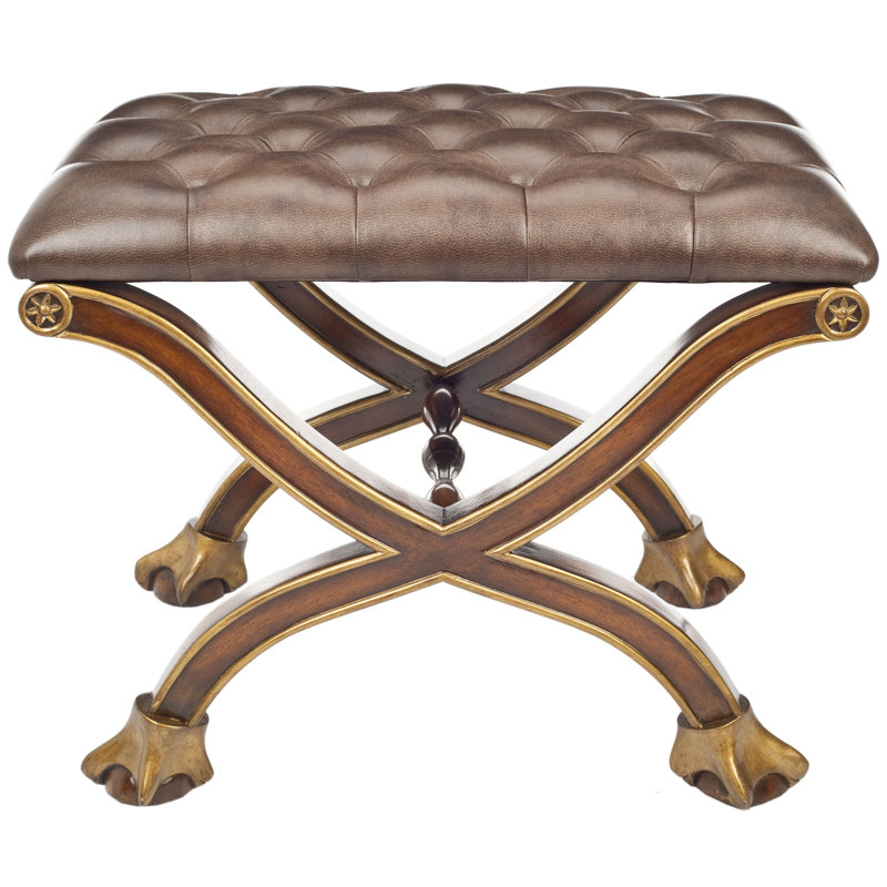 Couture cuir Ermin Club Ottoman