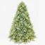Arbre de Noël 7,5 pi avec lumières teintées bleu-vert-14611400-14611399