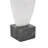 Cole And Grey Marble Angled Cutout Abstract Sculpture With Black Block Base