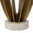 Iakovo White Marble & Gold Metal Accent Table - 25" Round Modern Glam Side Table for Living Room or Bedroom