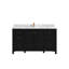 Meuble-lavabo simple 60 po avec plateau Chicago-95846853