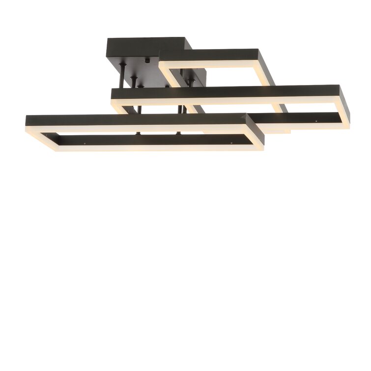 Orren Ellis Lediana 3 - Light 31.5'' Unique/Statement Geometric LED Flush  Mount & Reviews - Wayfair Canada