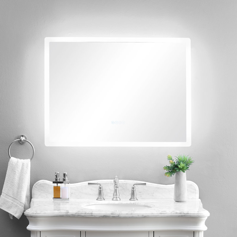 Miroir de meuble-lavabo/salle de bain moderne et contemporaine Harlene, H 27 po x l 36 po