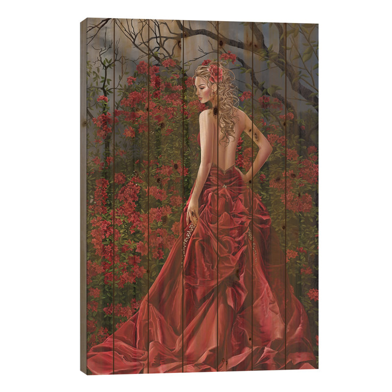 " Taisin Red " by Nene Thomas, 26" H x 18" W x 1.5" D