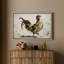 Illustration de coq expressif avec personnage de ferme rustique, impression encadrée-1022036307-1022036304