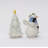 Cosmos Gifts Snowman with Xmas Tree Salt and Pepper Set