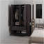 Armoire H 71,1 po, 3 portes, 1 tiroir, wengé noir - Chambre
