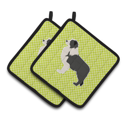 Poignée à carreaux Beardy Collie