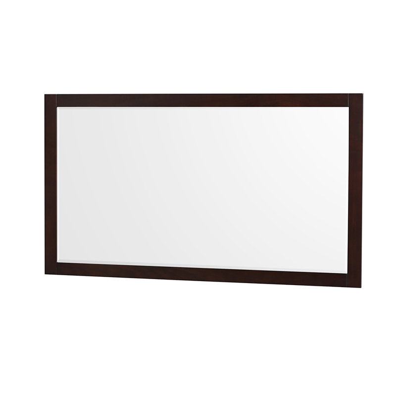 Base de meuble-lavabo simple autoportante 59 "avec miroir 58" Sheffield, Espresso