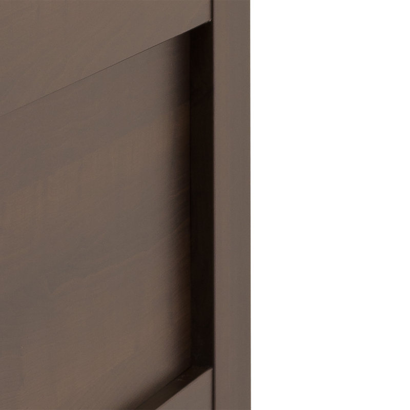 Xochitl King Headboard, Flat Wood Panel Headboard, 2.25" D x 81" W x 48" H, Espresso, Espresso, King