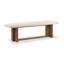 Table de salle à manger extensible à tréteaux avec 4 chaises et banc-124445996