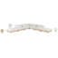 Canapé modulaire en tissu de chenille 160 po Turin 7 po Turin-151733579-151733578