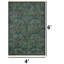 Tapis floral 100% coton lavable à la machine 4 pi x 6 pi William Morris