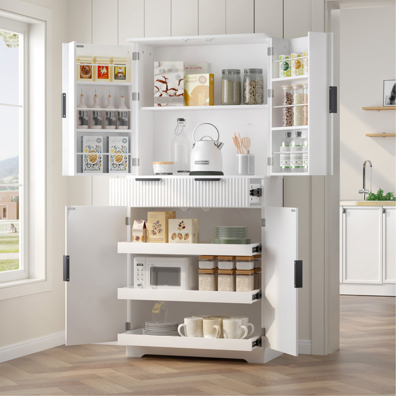 Bayview 72'' Kitchen Pantry, White