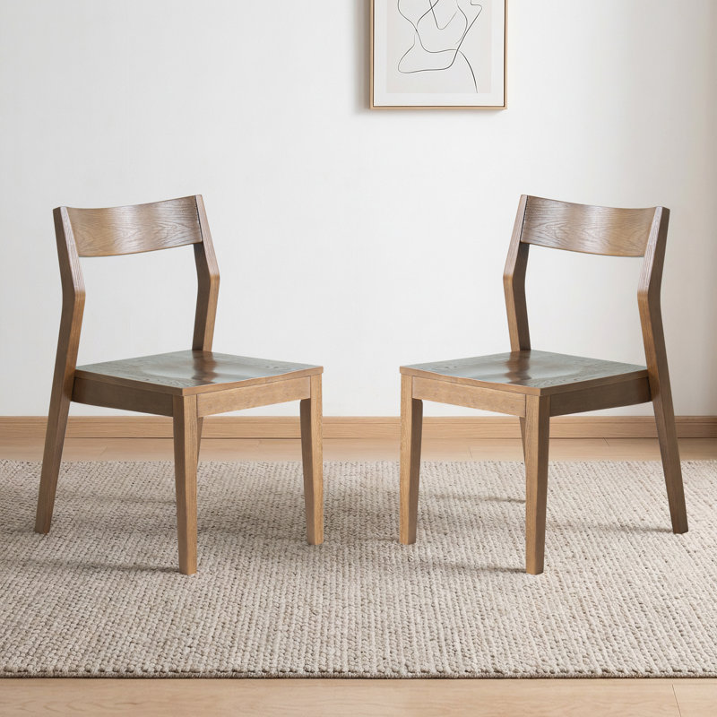 Chaise empilable Morven Mid-Century, Brun châtaigne