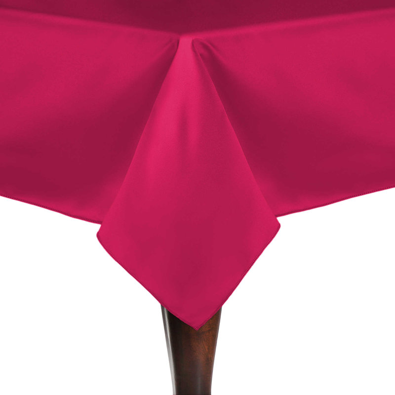 Ultimate Textile Rectangular Tablecloth, Cerise, 120" x 72", 5