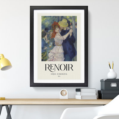 Dance At Bougival by Pierre-Auguste Renoir - Single Picture Frame Print