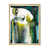 Toile avec cadre flottant or