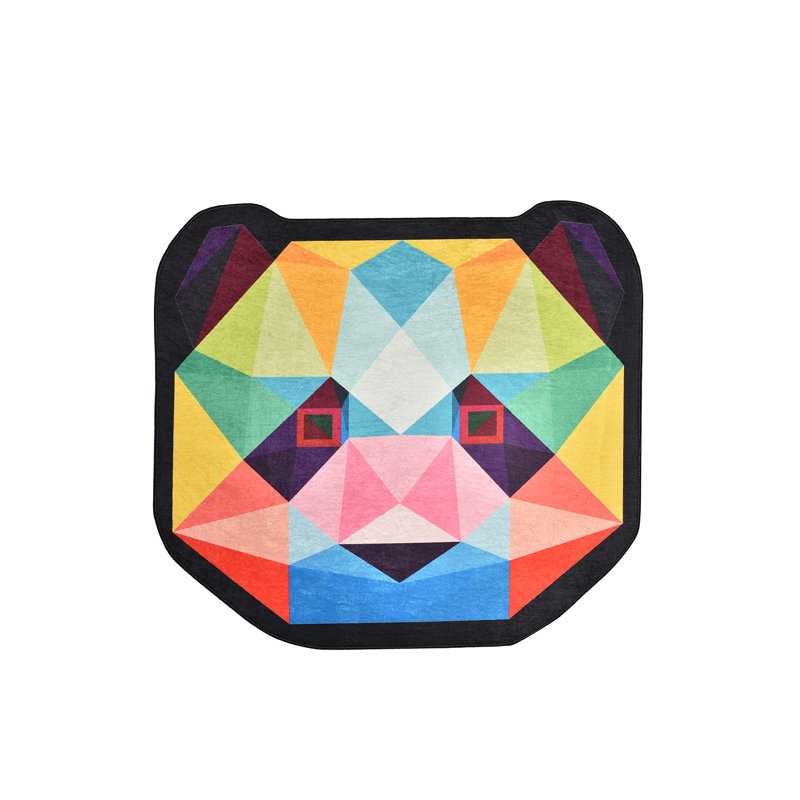 Geometric Shag Area Rug, Novelty 100cm