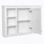 Armoire de rangement murale pour salle de bain, armoire à miroir avec tablettes ouvertes