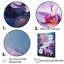 Collage d'orchidées mauves sur toile-1968324026-1968324018