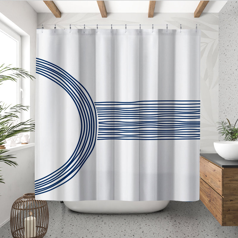 Rideau de douche Coco, Bleu marine
