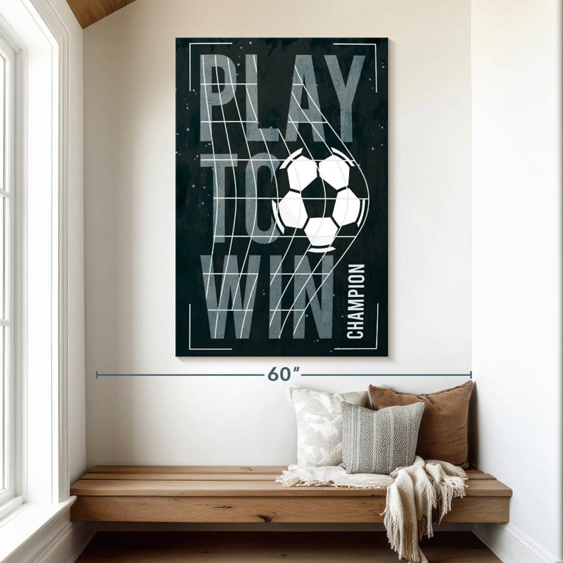 Plaque murale Kema Play To Win Soccer, H 51 po x l 34 po