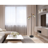 Alisma 160cm Powder Coated Traditional Floor Lamp