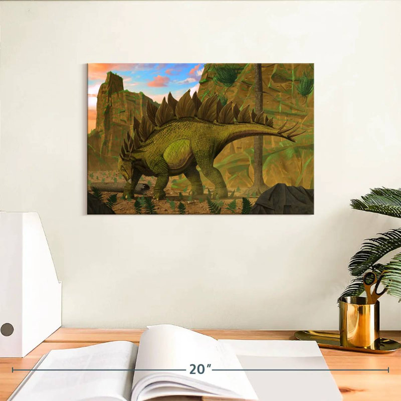 Brampt Stegosaurus, 8" H x 12" W
