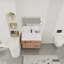 Freestanding Bathroom Vanity with White Double Resin Sink &  2 Soft-Close Cabinet Doors and 3 Drawers-176407888