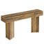 Console large avec pieds en bois