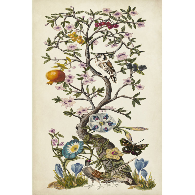 Chinoiserie Natura I by Naomi McCavitt - Wrapped Canvas Painting, 46cm H x 30cm W x 3.8cm D