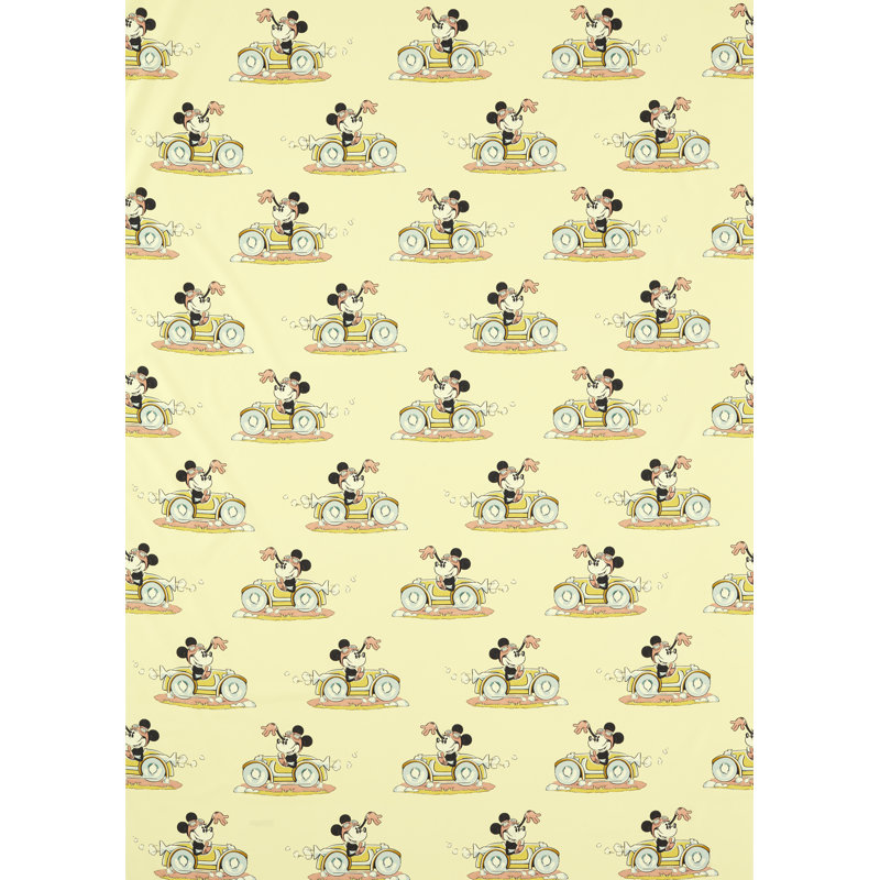 Minnie On the Move Fabric, Sherbet
