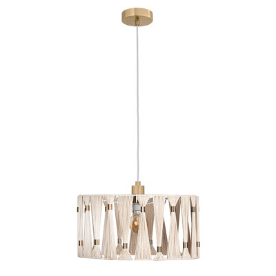 Luminaire suspendu cylindrique à 1 lumière Raistlin