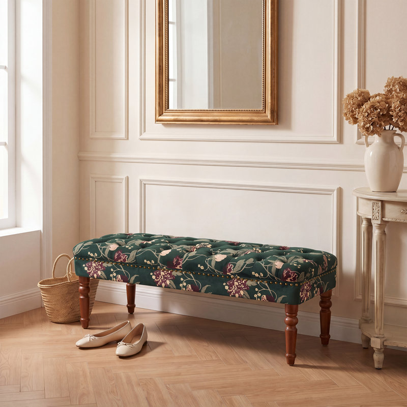Banc rembourré Eloise, Forest Green