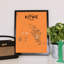 Kitwe City Map - No Frame Print-367258260