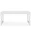 Bureau d'écriture rectangulaire avec plateau en stratifié blanc et base en métal blanc pour bureau-2136474902-2136474896