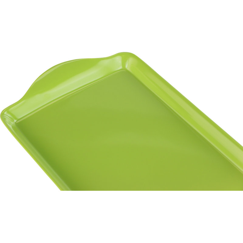 Reston Lloyd Melamine Plastic Tidbit Tray, BPA-Free, Food Safe, Multipurpose Platter Serving Tray, Lime