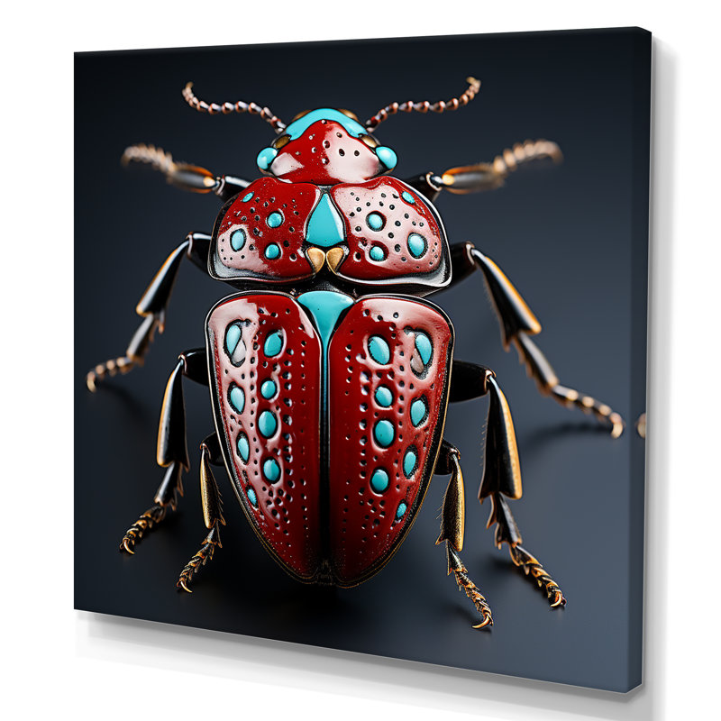 «Mysterious Beetle Lullaby», reproduction sur toile, Toile tendue, H 36 po x l 36 po x P 1,5 po