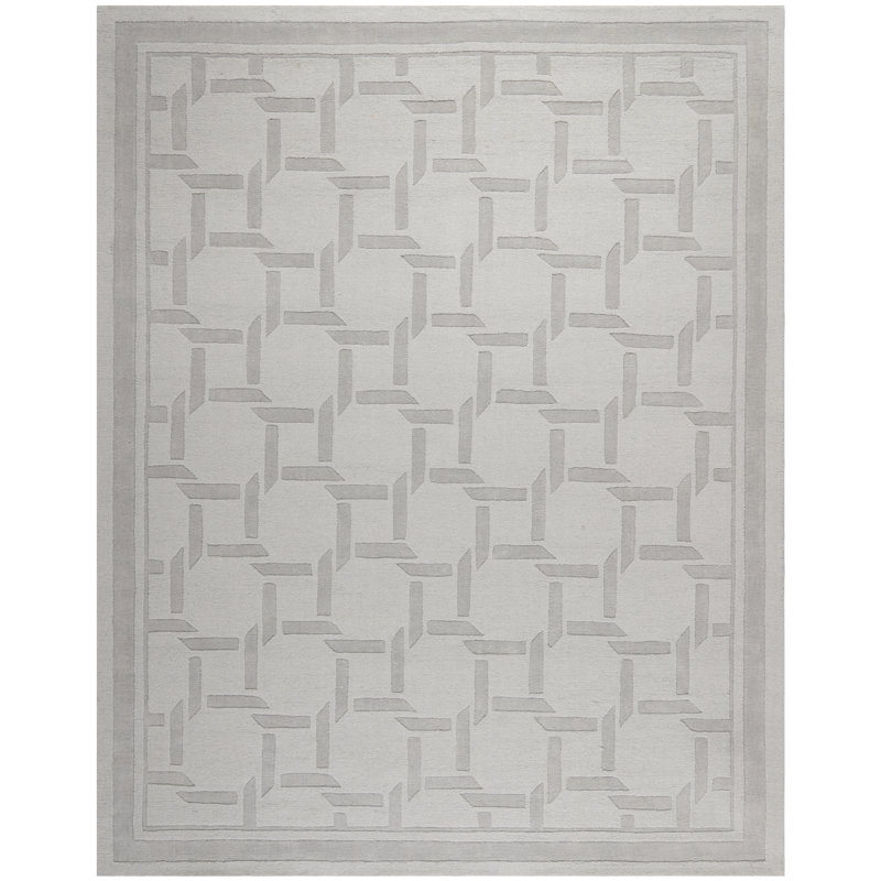 Resort Martha Stewart Hand Tufted Wool Geometric Rug, Rectangle 8' x 10'
