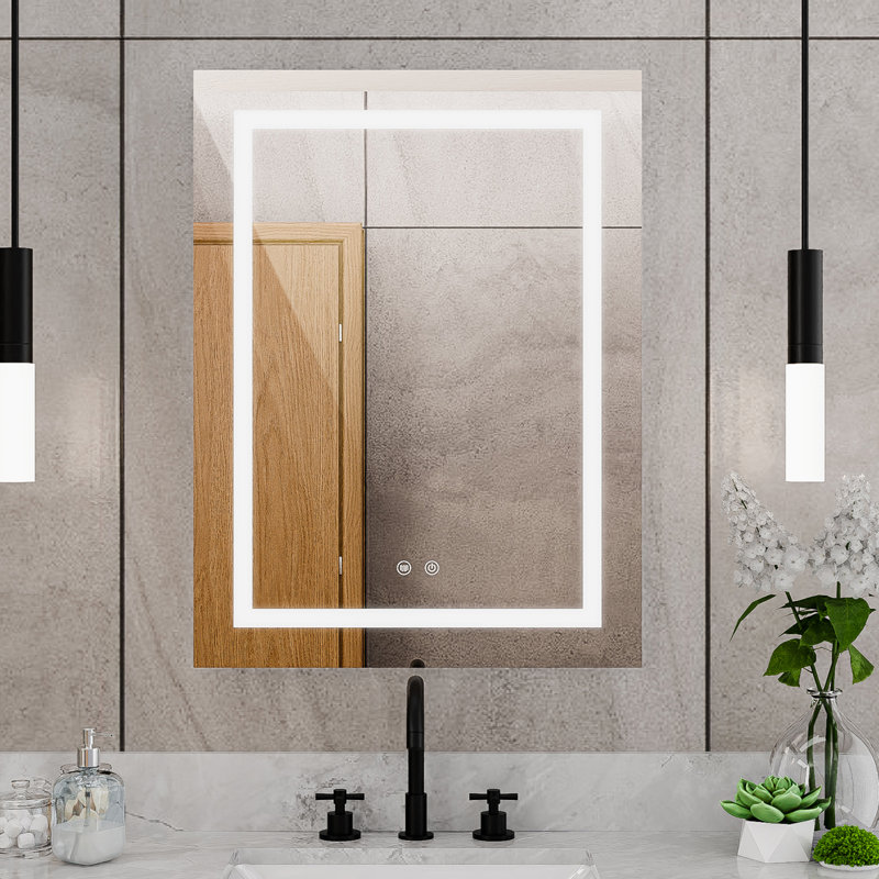 Miroir rectangulaire lumineux H 32 po x l 24 po Brilliance
