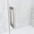 VIGO Amada 56"–60" W x 74" H Frameless Sliding Shower Door in Brushed Nickel with Clear Tempered Glass-124638805