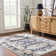 Bindin Oriental Navy Blue Area Rug