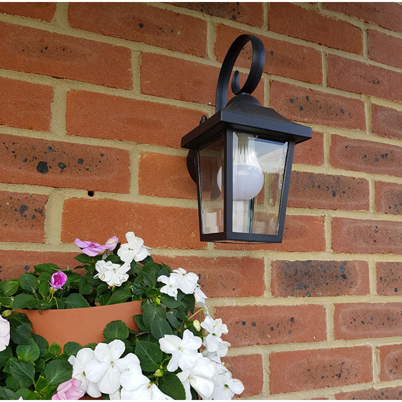 Matte Black 29cm H Outdoor Wall Lantern