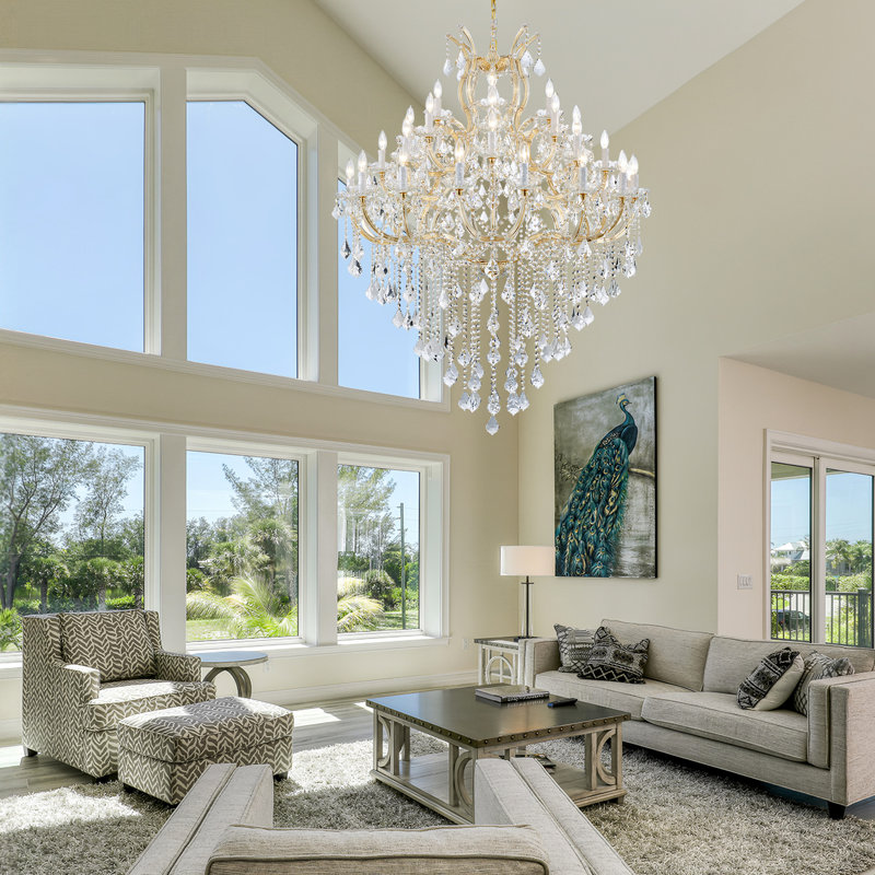 Laiya 36 - Light Dimmable Chandelier, Gold