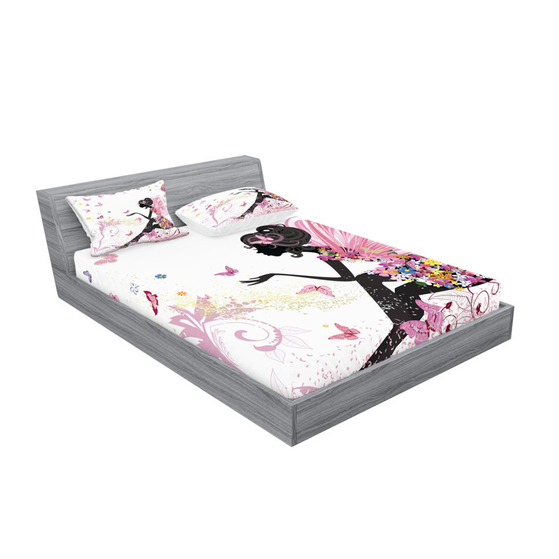Multicolore ensemble de draps et taies décoratives Ambesonne, Ensemble de draps pour très grand lit californien