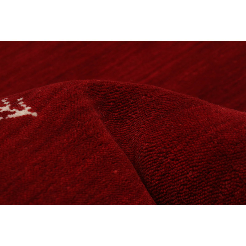 Kashkuli Gabbeh Red Rug 2'7" x 9'6"