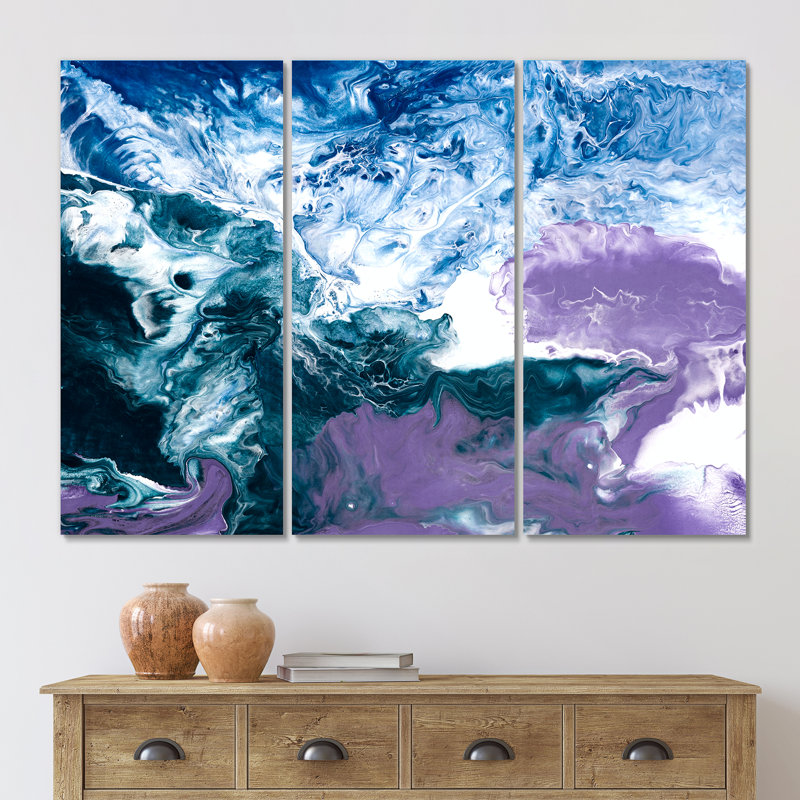 «Blue and Violet», impression sur toile, H 28 po x l 36 po x P 1 po