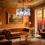 Modern Crystal Chandelier With Plated Iron Frame â€“ 4-light E12 Fixture With Adjustable Chain, Glam Ceiling Light For Dining Room Or Bedroom